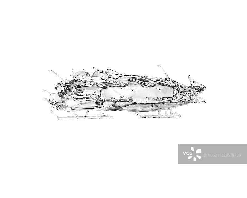 水质感无舵雪车图片素材