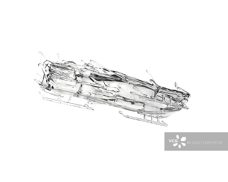 水质感无舵雪车图片素材