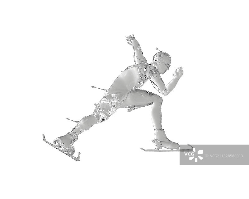 水质感长道速滑图片素材