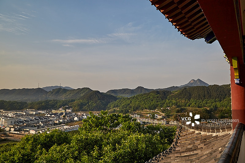 安徽省安庆市潜山市官庄镇风光图片素材