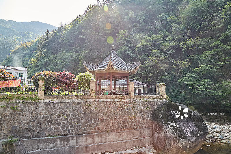安徽省安庆市潜山市官庄镇板仓自然保护区图片素材