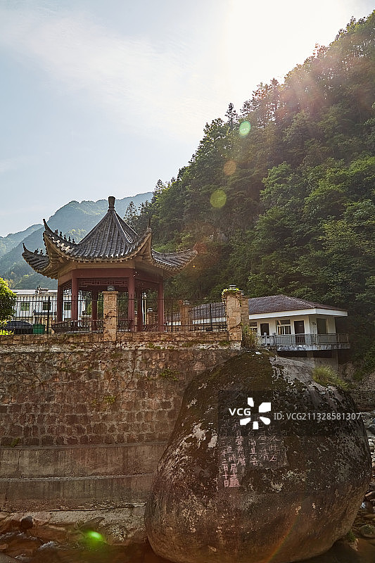 安徽省安庆市潜山市官庄镇板仓自然保护区图片素材