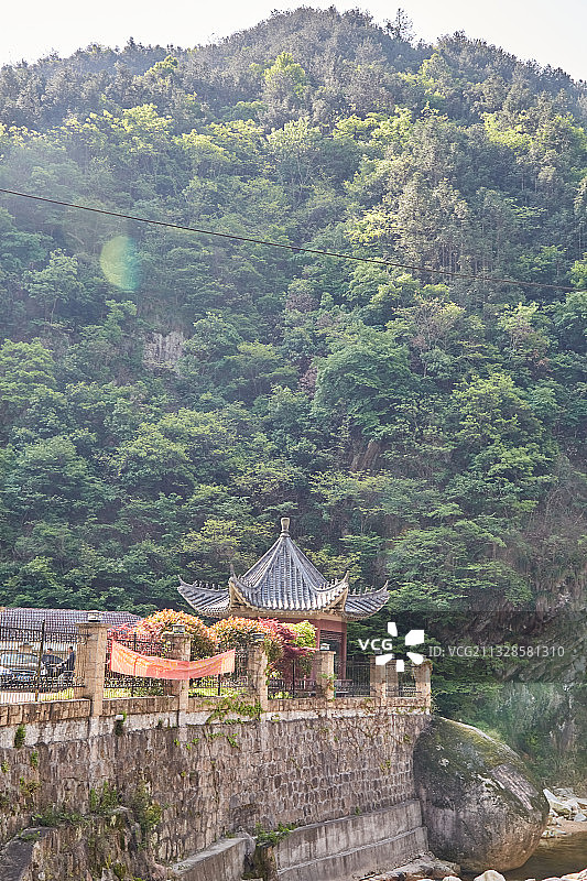 安徽省安庆市潜山市官庄镇板仓自然保护区图片素材