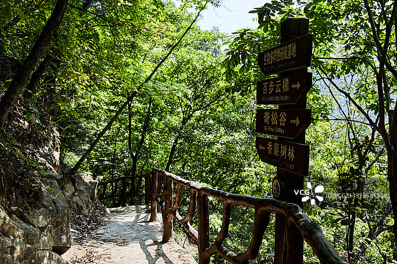 安徽省安庆市潜山市官庄镇板仓自然保护区图片素材