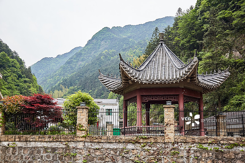 安徽省安庆市潜山市官庄镇板仓自然保护区图片素材