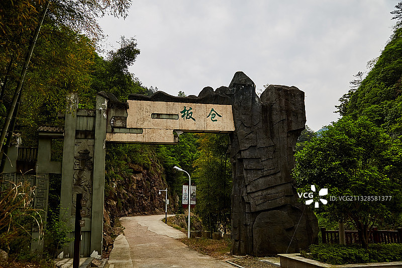 安徽省安庆市潜山市官庄镇板仓自然保护区图片素材