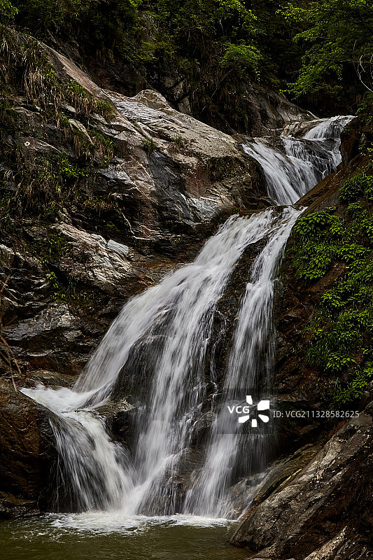 十里桃花溪图片素材