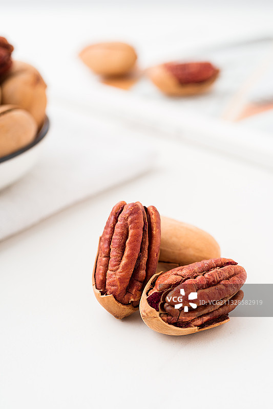 碧根果图片素材