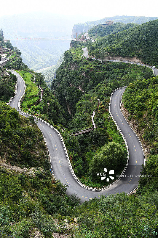 河南林州太行山天路图片素材