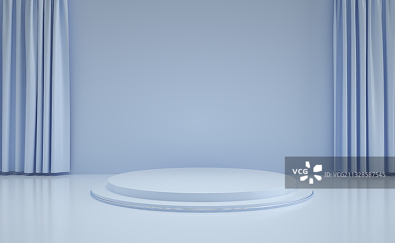 白色三维产品展台背景图片素材