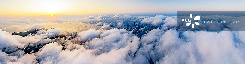 香港城市风光全景图片素材