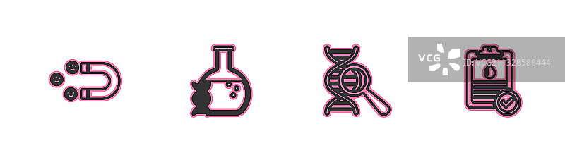 吸引客户的DNA研究搜索系列图片素材