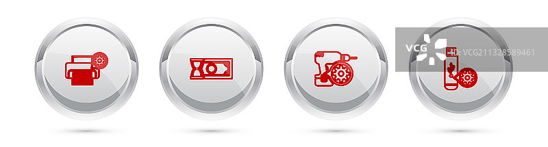 打印机设置快速支付钻头图片素材