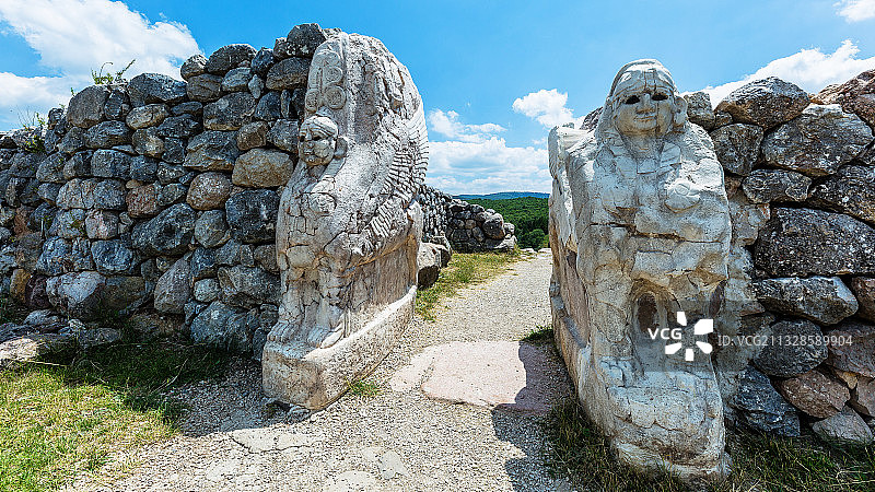 赫梯帝国狮身人面像大门图片素材