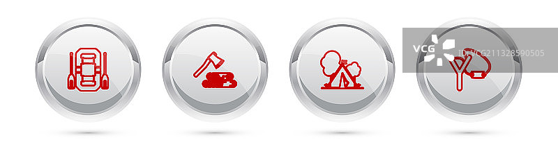 漂流船木斧木材组合图片素材