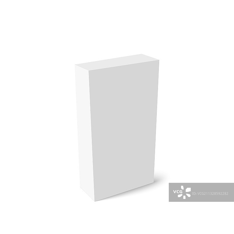 逼真空白纸板包装盒图片素材