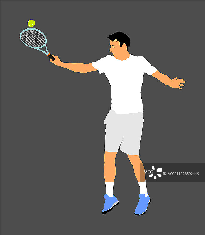 打网球的男人图片素材