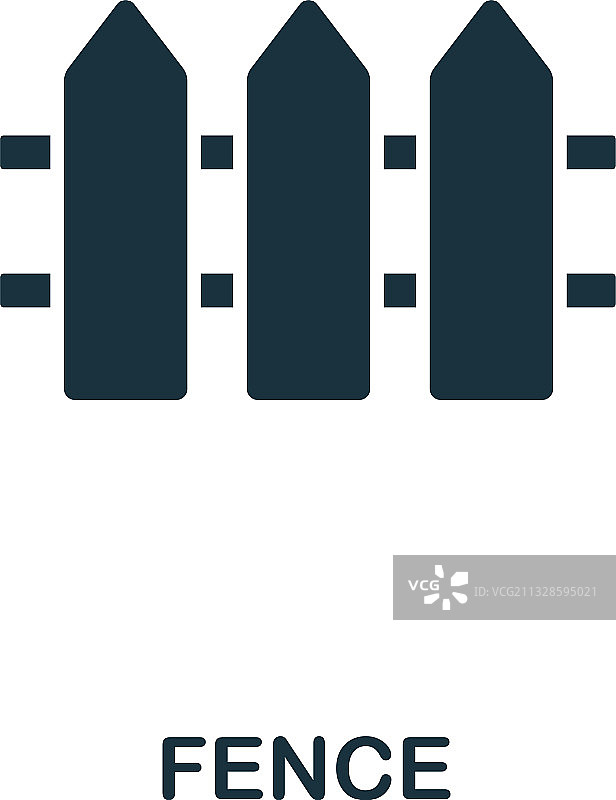 农场图标中的创意栅栏符号图片素材