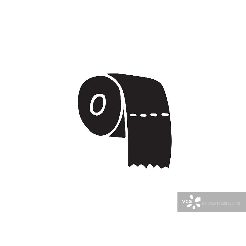 手绘涂鸦黑色卫生纸素描图片素材