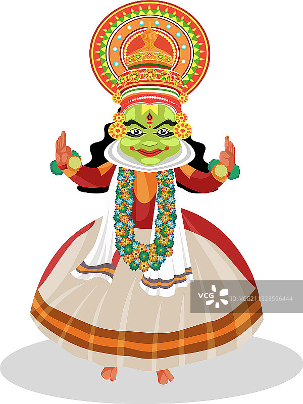 卡塔卡利舞者卡通图片素材