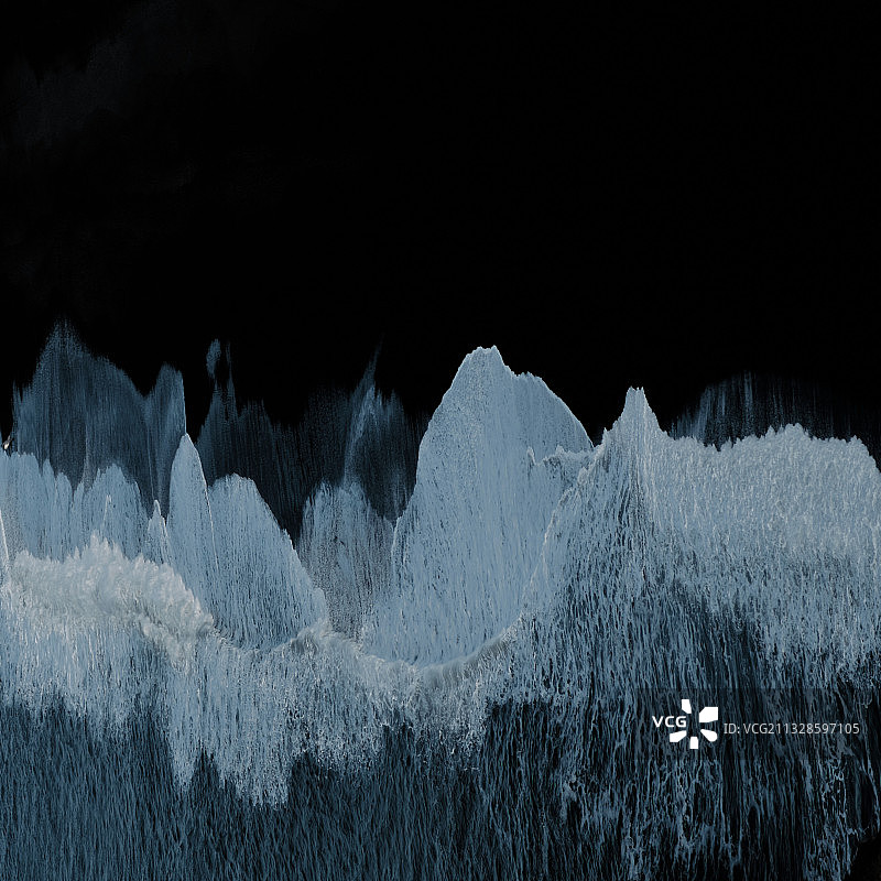 冰岛维克雪景全景图片素材