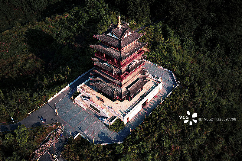 广西贺州园博园长寿阁图片素材