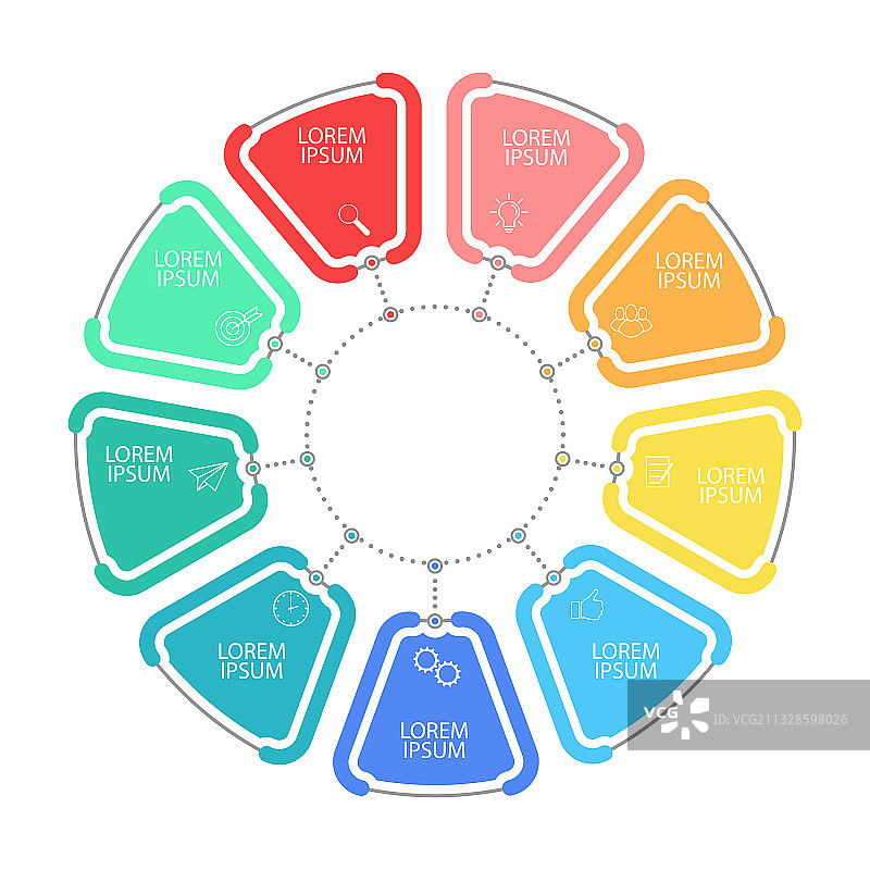 信息图形模板与象形图图片素材