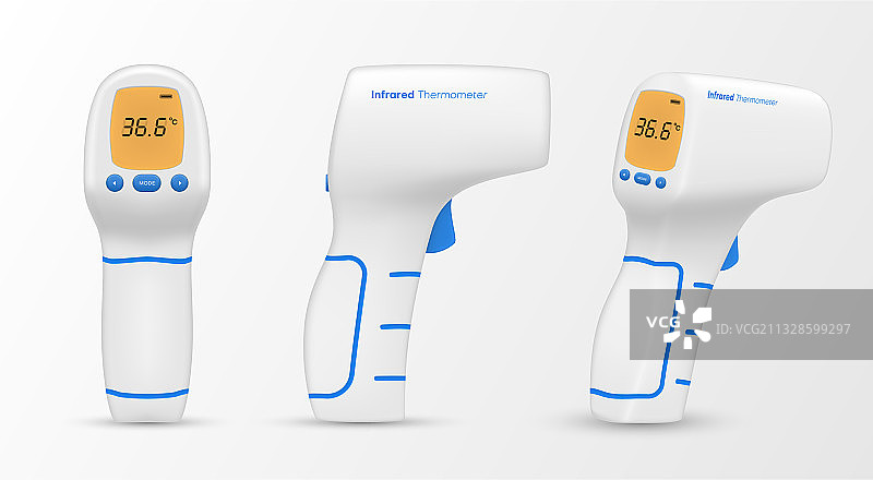 红外线激光或非接触式温度计图片素材