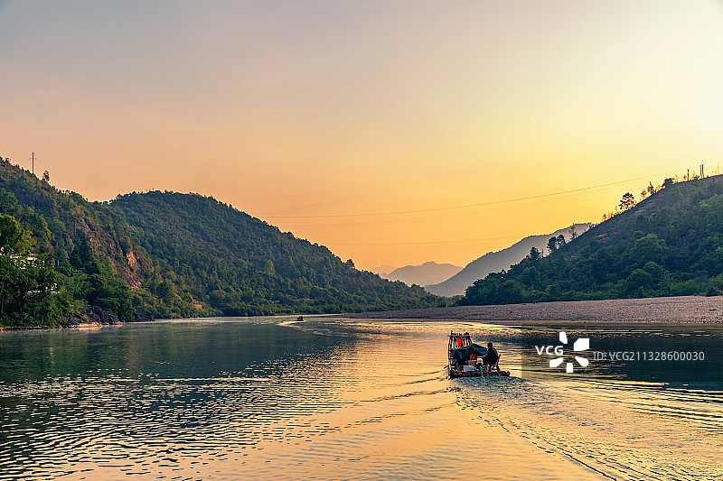 楠溪江早晨图片素材