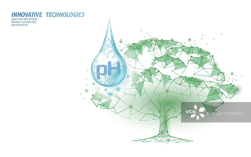 3D低多边形植物浇水概念土壤图片素材