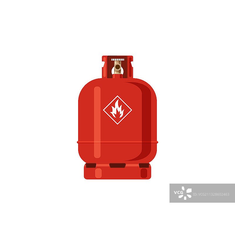 红色液化石油气丙烷容器气罐图片素材