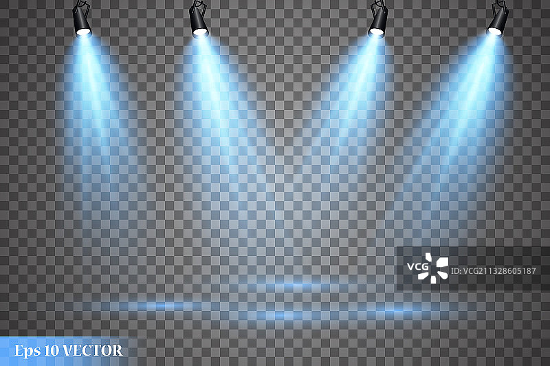 聚光灯场景光效图片素材