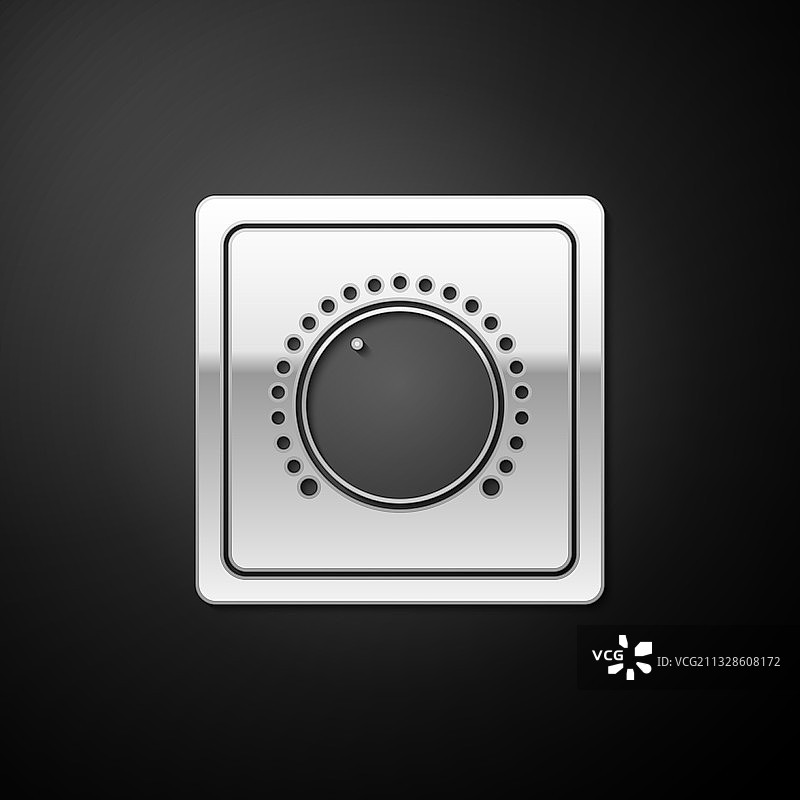 银色电灯开关图标图片素材