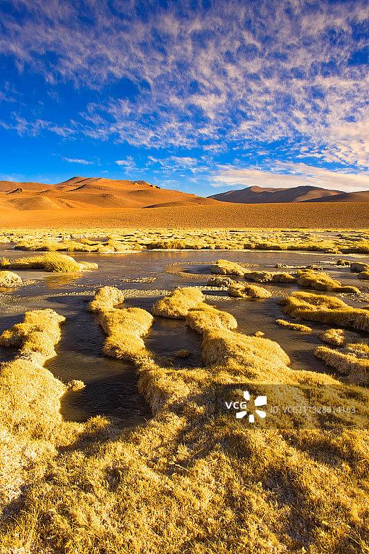智利安托法加斯塔阿塔卡马沙漠的景色图片素材