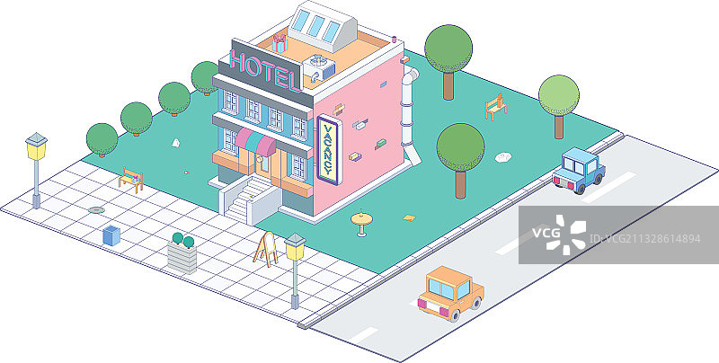 2.5D图标或信息图表元素图片素材