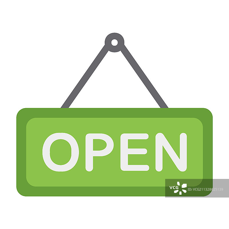 扁平风格的打开图标，适用于任何项目图片素材