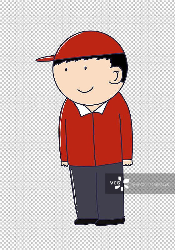 元素：加油员图片素材