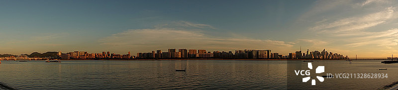 钱塘江畔日出图片素材