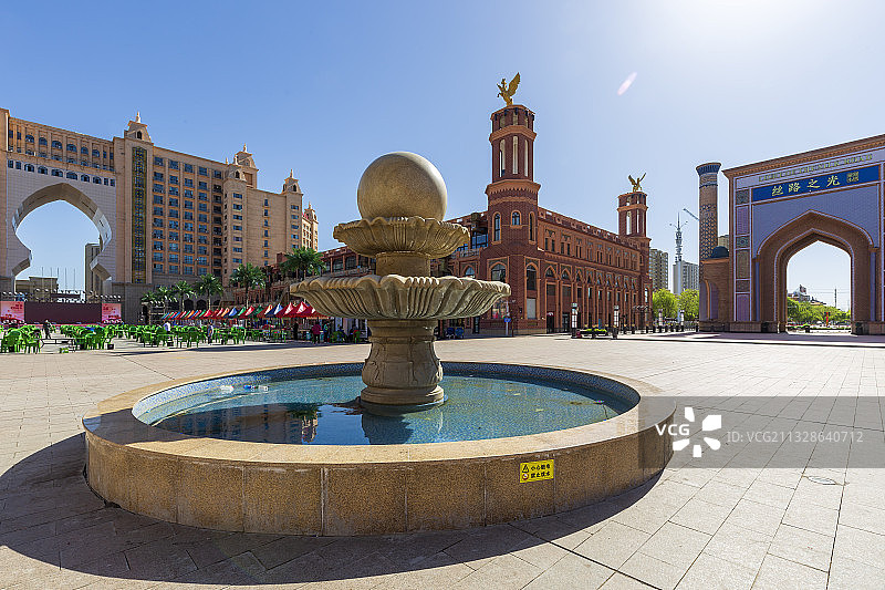 新疆伊宁城市风光图片素材