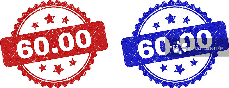 6000个带有腐蚀纹理的玫瑰花结印章图片素材