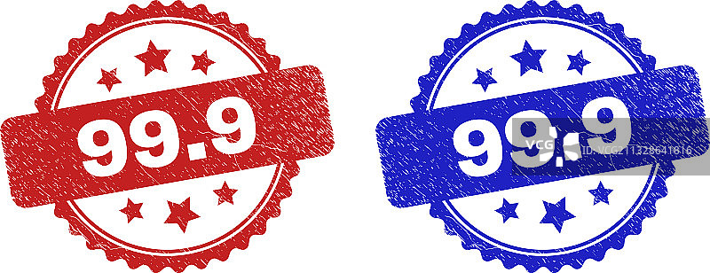 999个带有污渍纹理的玫瑰花形印章图片素材