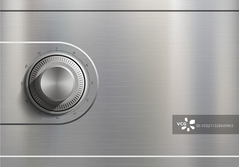 带密码锁的金属保险门图片素材