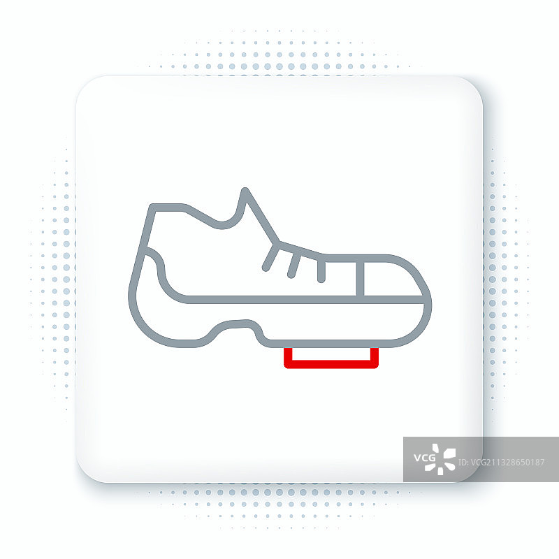 铁人三项骑行鞋线条图标图片素材