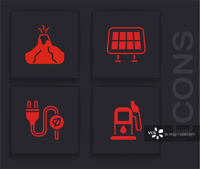 加油站火山爆发图片素材