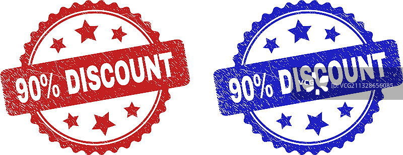 90%折扣花边水印图片素材