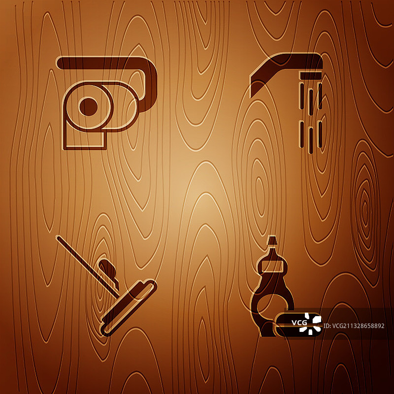 洗洁精瓶卫生纸套装图片素材