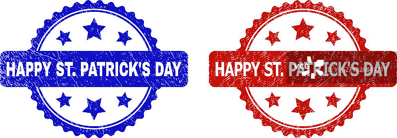 圣帕特里克节花结印章图片素材