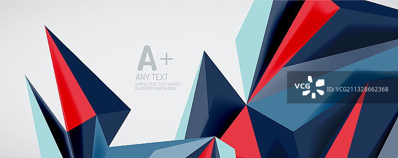 三角形几何背景低多边形3d图片素材