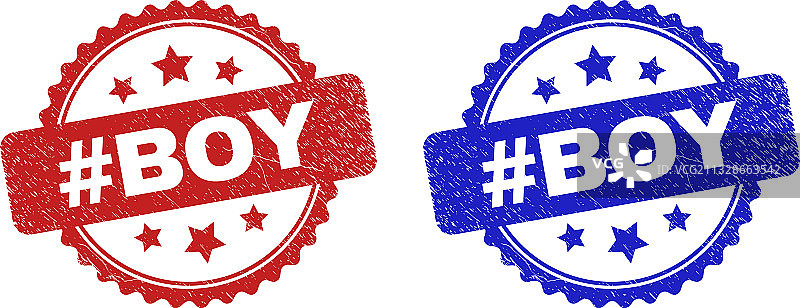 使用纹理的#男孩#花环印章图片素材