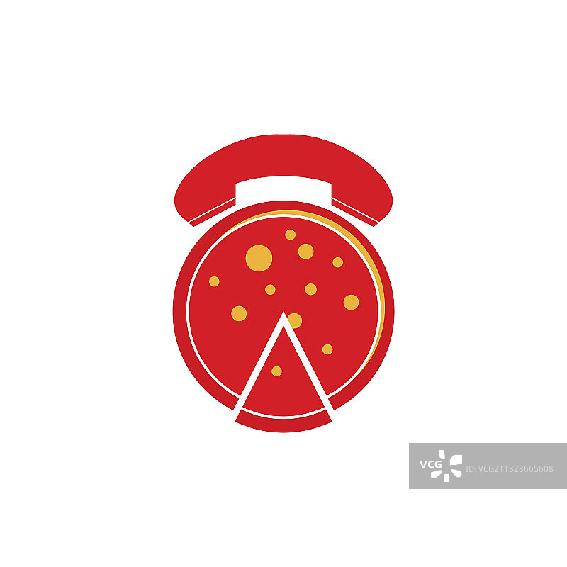 披萨热线快速配送标志设计图片素材